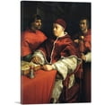 thumbnail image 1 of ARTCANVAS Portrait of Pope Leo X with Two Cardinals 1519 Canvas Art Print by Raphael - Size: 40" x 26" (1.50" Deep), 1 of 9