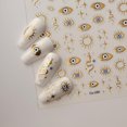 thumbnail image 1 of Calcomanías para uñas Bloazife 3D Ojo Turco y Estrellas Doradas, 1 of 7