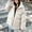 Beige, variant on Women Coats Winter Sevevn Womens Quilted Jacket Full Zip Quilted Hooded Bubble Coats Padded Jacket Long Sleeve Winter Warm Coat Pocket