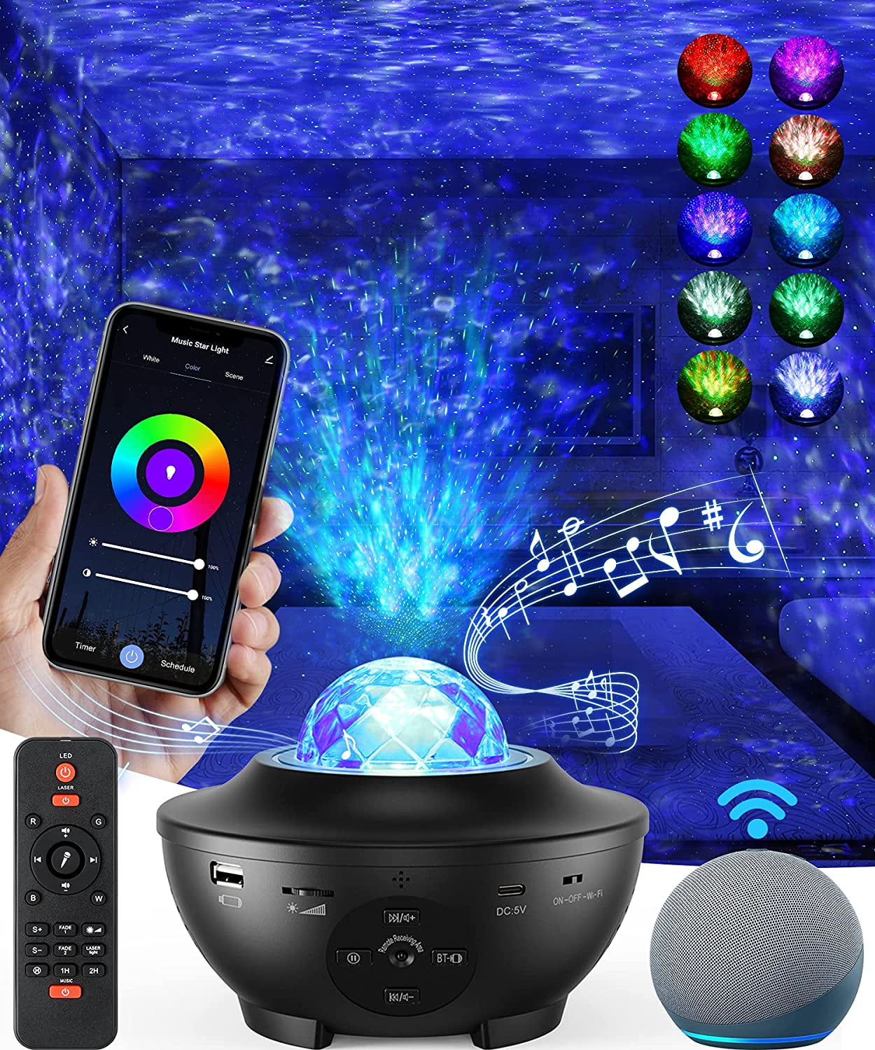 wifi music star light