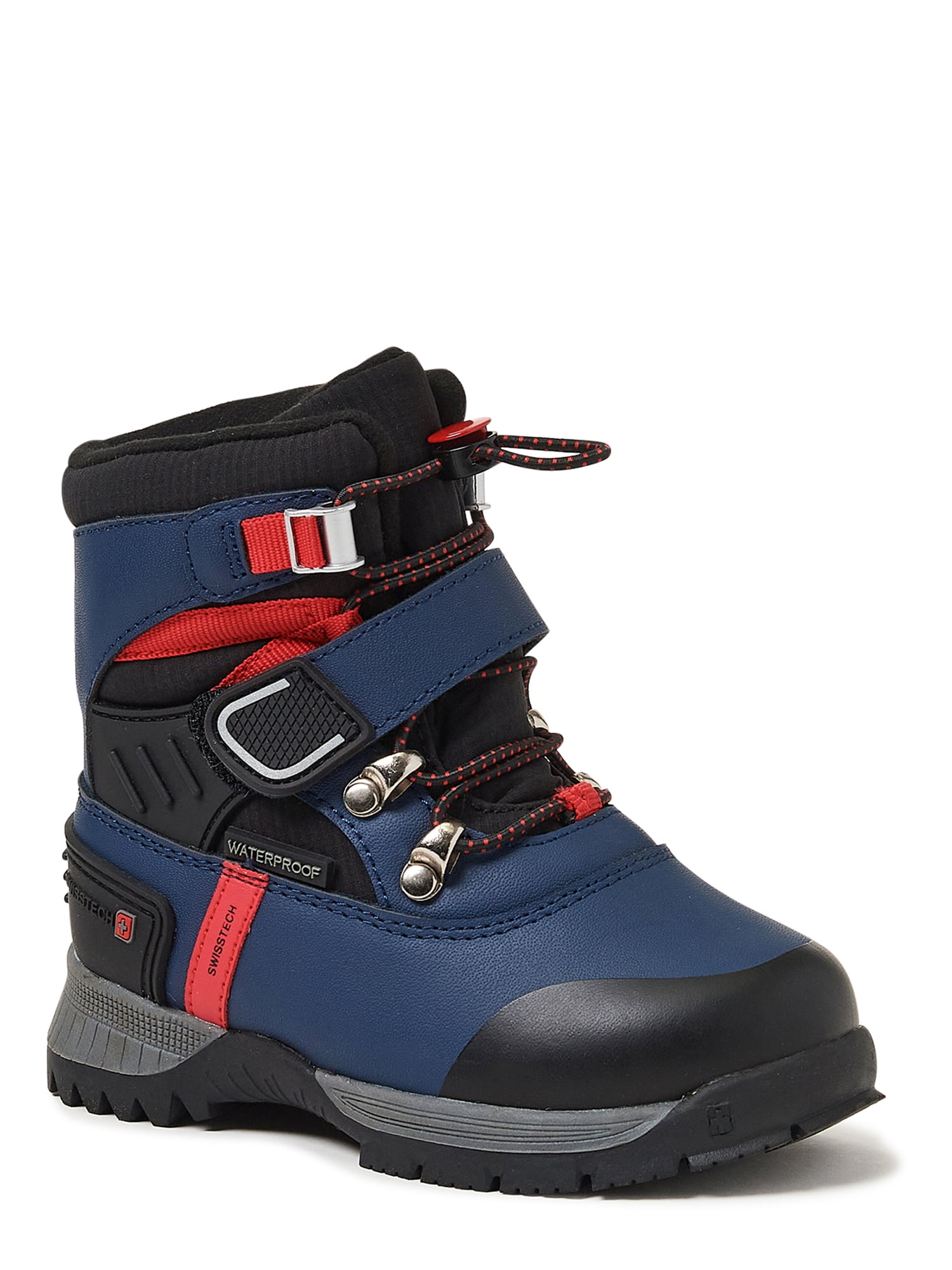 Carter's Boy's Toddler 6 Snow Boots Black Red Gray Aikin Cold Weather Children 