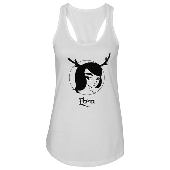 Libra Sign Doodle Tank Women -Image by Shutterstock, Female Large