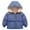 Blue, variant on SILVERCEL Kids Thicken Warm Winter Coat Boys Girls Hooded Windproof with Pockets Jacket for 1-7 Years