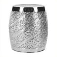 thumbnail image 1 of Safavieh Barry Aluminum Stool in Nickle Plated, 1 of 5