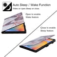 thumbnail image 3 of Marble Case for Samsung Galaxy Tab S6 Lite SM-P610/P615, Flip Leather Cover Stand Folding Shockproof Protective Case for Samsung Tab S6 Lite 10.4" SM-P610/P615 Tablet, Black White Marble, 3 of 8