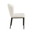thumbnail image 3 of Uptown Club Scott 18" Ribbed Back Linen Fabric Dining Chair in Ivory (Set of 2), 3 of 4