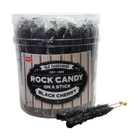 Black Rock Candy Sticks: 36 count