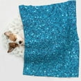 thumbnail image 6 of Rocae Blue Glitter for Pet Blanket Dog Blanket Cat Blanket Soft Sleep for Small Medium Pet-Large, 6 of 8