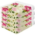 thumbnail image 2 of Coolnut Violet Roses Wash Cloths 6 Pack - 12 x 12 Inch Super Soft Washcloths for Your Face and Body - 100% Cotton Highly Absorbent Baby Face Towel Washcloth Gift, 2 of 7