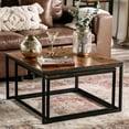 thumbnail image 5 of Furniture of America Druze Wood 2-Piece Nesting Table Set in Natural Oak, 5 of 10