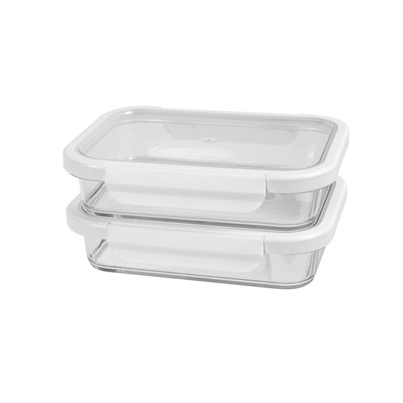 Better Homes & Gardens 2.3Cup Rectangle Tritan Food Storage Container with Tritan Lid. Set of 2, 4 Pieces