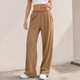 thumbnail image 5 of Women's Wide Leg Sweatpants High Waisted Baggy Lounge Pants with Pockets Soft Oversized Joggers, M, 5 of 7