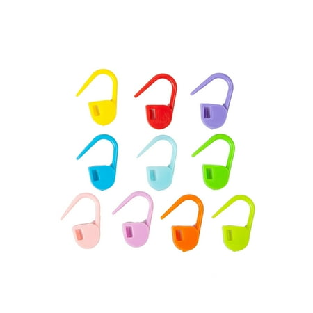 Crochet Collar Knit - 10 Multi Color 120Pcs Plastic Buckle Marker Knitting Assistant Tool Stitch Pins Needles Locking Clips Mini Crochet Accessories Craft Clamps
