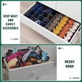 thumbnail image 5 of PEACNNG Sock Underwear Organizer Dividers, Cell Drawer Organizers Fabric Foldable Cabinet Closet Organizers and Storage Boxes, 5 of 5