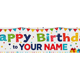 thumbnail image 3 of Happy Birthday Personalized Background Backdrop with Colorful Balloons and Gifts Banner for Party Supplies Photography Props Birthday Decoration, 3 of 7