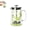 Green, variant on Floral French Press Coffee Maker, Double-Wall Borosilicate Glass Brewer with Dried Flowers & Steel Filter 650ML