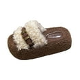 thumbnail image 2 of Fuzzy House Slippers For Women Womens Slippers With Arch Support Lightweight Cozy Memory Foam Indoor Open-Toe Comfy Shoes For Women Cold Weather Indoors Home Slippers, 2 of 8