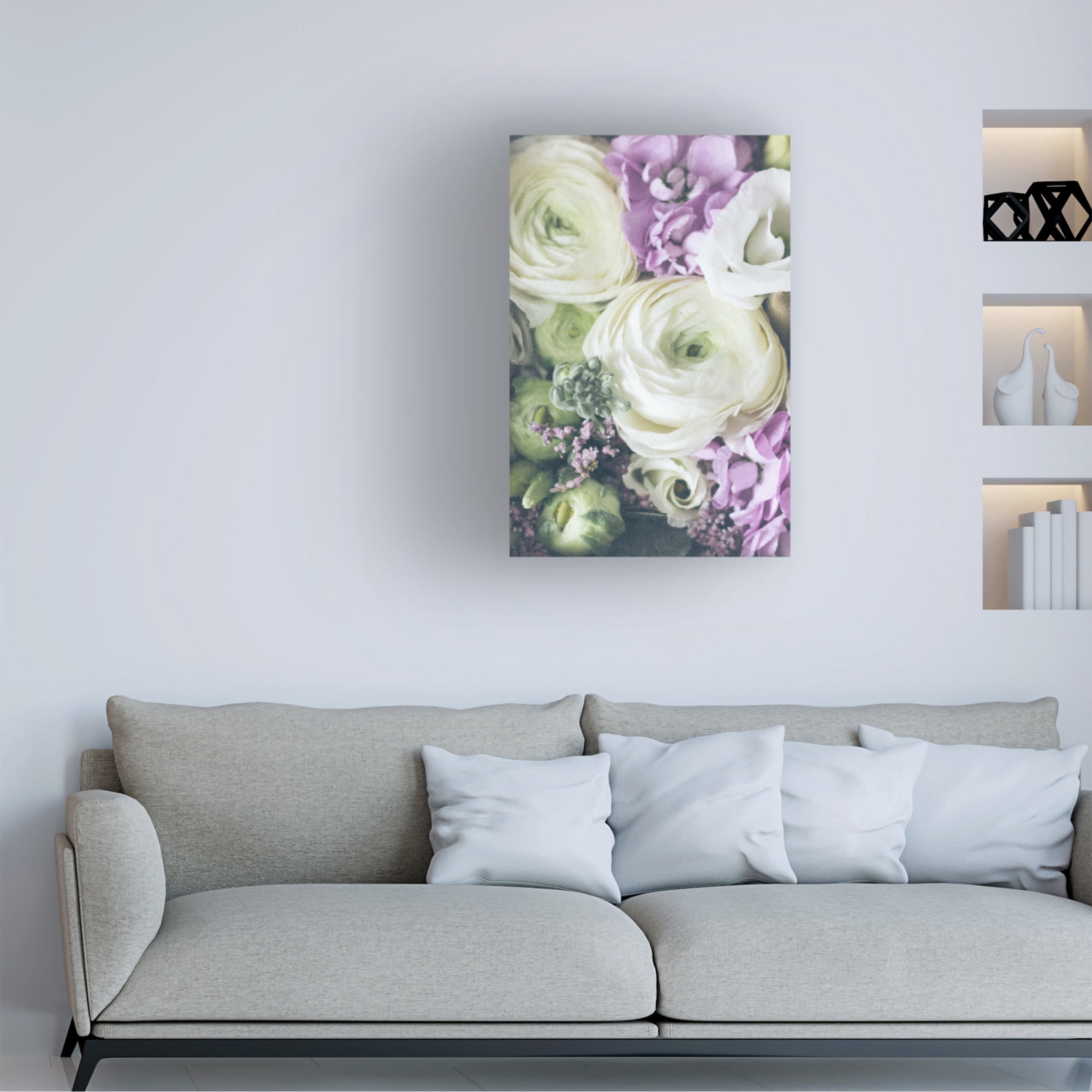 Trademark Fine Art uplusmestudio Lovely Ranunculus Canvas Wall Art