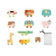 thumbnail image 1 of Bloques de animales de 10 piezas apilamiento de juguetes Fine Fine Motor Blocks Building Blocks Building Balance Juego para 2 3 4 5 6 7 años, 1 of 9