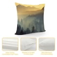 thumbnail image 4 of Creowell Sunset Mist Mountain Square Pillow Covers for Couch Sofa Indoor Outdoor Pillowcase 1PC 18x18in, 4 of 5