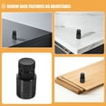 thumbnail image 3 of TABLZONE 2Pcs Manual Adjustable Screw Jack Pads Black High Load Capacity Floor Jack Support, 3 of 8