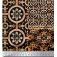 thumbnail image 2 of Soimoi polyester Crepe Fabric Damask Patchwork Print Sewing Fabric Yard 52 Inch Wide, 2 of 3