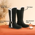 thumbnail image 3 of Dream Pairs Girls Boots Side Zipper Mid Calf Winter Boots Toddler/Little Kid, 3 of 5