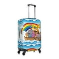 thumbnail image 3 of Naloa Rainbow Animals on Noah's Ark Elastic Suitcase Protector, Travel Suitcase Protector Cover Fits 18-32in Suitcase - Large, 3 of 9