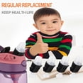 thumbnail image 3 of 4 Pcs Replacement Spout Compatible with Newest Contigo Aubrey Kids Water Bottle, Silicone Mouthpiece Replacement Parts Compatible with Contigo Kids Water Bottle (Bottle not Include), 3 of 5