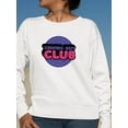 thumbnail image 2 of Coming Out Club Bubblegum Stamp Sweatshirt Women -Smartprints Designs, Female 4X-Large, 2 of 4