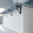 thumbnail image 4 of Ekena Millwork 2"W x 7 1/2"D x 10"H Edwards Wrought Iron Bracket, (Triple center brace) (2-Pack), 4 of 5