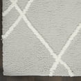 thumbnail image 4 of Nourison Feather Soft High-Low Shag Grey Ivory 3'11" x 5'11" Area Rug, (4' x 6'), 4 of 9