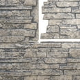 thumbnail image 2 of Ekena Millwork 49"W x 25 1/2"H x 1 1/4"D Acadia Ledge Stacked Stone, EverStone Faux Stone Siding Panel, Linen Graphite, 2 of 9