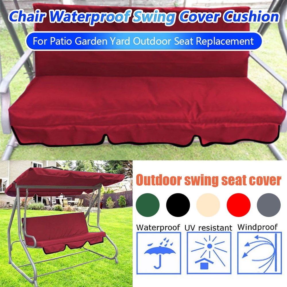 A Ruzihui General 3 Seater Chair Cushion Waterproof Swing Seat Pads Cover and Garden Chair Outdoor Outdoor Patio Swing Replacement Cushions