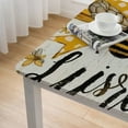 thumbnail image 5 of Acheng Bee Yellow Bow Cute Square Tablecloth Washable for Home Kitchen Outdoor Decoration 100% Polyester Fiber 52*52, 5 of 8