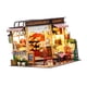 thumbnail image 5 of Kits de construcción de casas de panadería en miniatura, adornos de juguete educativos con LED, casa de Diorama de panadería para niños y, 5 of 9