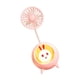 thumbnail image 1 of Ventilador pequeño con luz nocturna, ventilador personal para mujeres, hombres, viajes, camping, al aire libre. Rosa, 1 of 8