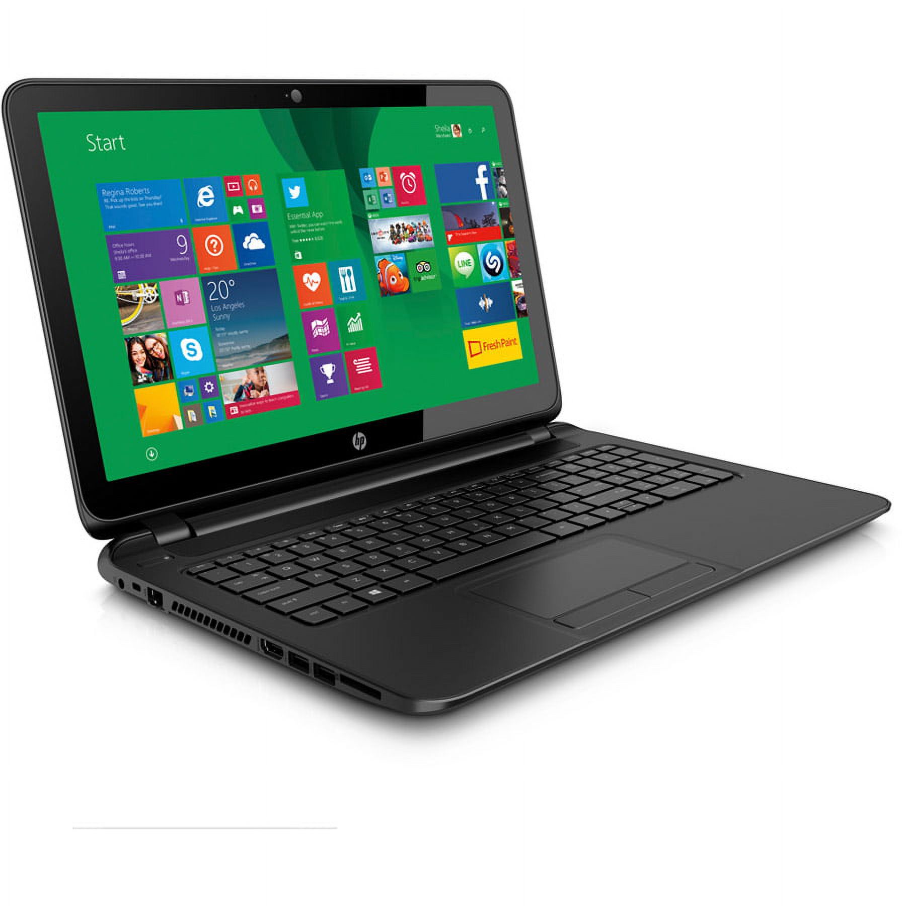 HP 15-F125WM Intel Celeron N2940 X4 1.83GHz 4GB 500GB DVD+/-RW 15.6" Win8.1, Black (Used) - image 2 of 4