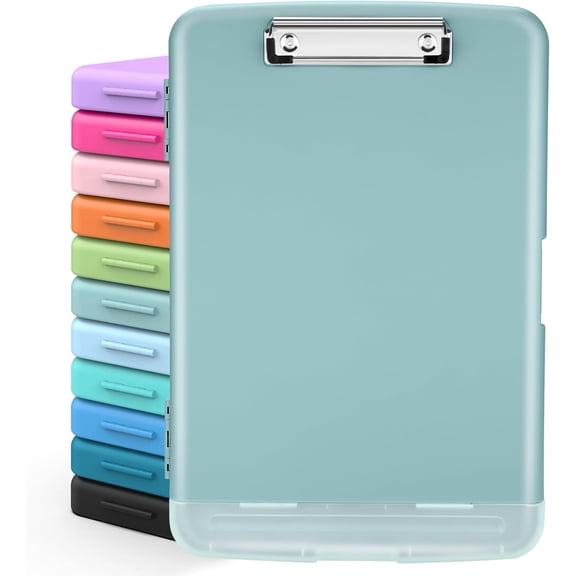 Clipboards with Storage, High Capacity Clip Boards 8.5x11 with Storage, Heavy Duty Nursing Clipboard Folder, Plastic Clipboard with Pen Holder for Women Teachers Work, School & Office Supplies