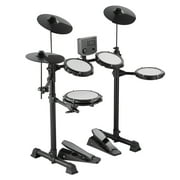 KFFKFF Electronic Drum Set, Collection of 15 Drum Kits & 150 Unique Sounds, USB MIDI Compatible 8 in Soft Mesh Snare Drum Set with 10 in Cymbals, Drum Sticks & Headphones