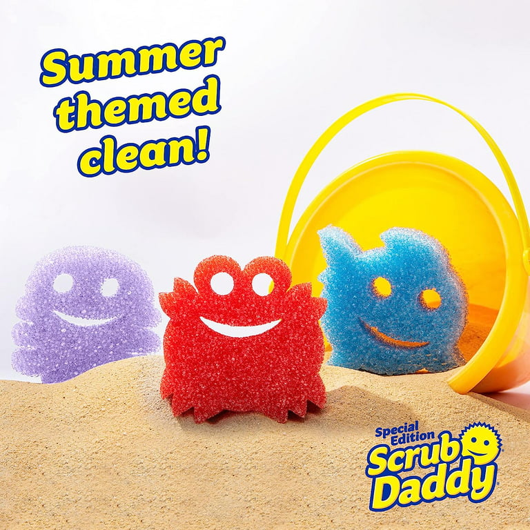 Scrub Daddy Sponge - Summer Shapes - Non- Scratch Scrubbers for