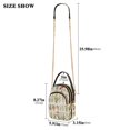 thumbnail image 2 of FORMRS Crossbody Bag for Women Quilted Travel Shoulder Cell Phone Purse with Chain Strap Handbag, Beige Wildflowers, 2 of 7