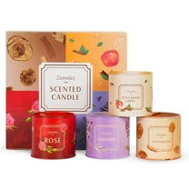 AYAMAYA 4 Pack Scented Candles Set, Jar Soy Wax Aromatherapy Candles for Home Scented, 200-Hour Long-Lasting Burn Time, Gift for Women Christmas New Year Birthday Valentine