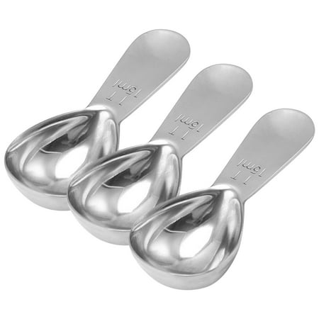 

Wozhidaoke Stainless Steel Measuring Coffee Scoop Tablespoon Short Handle Tablespoon (15ml)