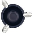 thumbnail image 3 of Stinky Cigar Ashtray 5"inch Round Mini Herf 3 Stirrup Rests Perfect for Personal and Puffing with Friends (Blue), 3 of 5