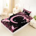 thumbnail image 4 of Manfei Cartoon Letter C Twin Sheets,Cute Butterfly Bedding,Pink,3pcs, 4 of 6