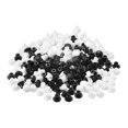 thumbnail image 1 of Tornillos Agujeros Tapones, 5mm(3/16") Di?metro PP Encajar en Estante Bot?n Al Ras Tipo Tapas para Muebles Gabinete Armario, Negro/Lechoso Blanco 200uds Unique Bargains tapones de hardware, 1 of 5