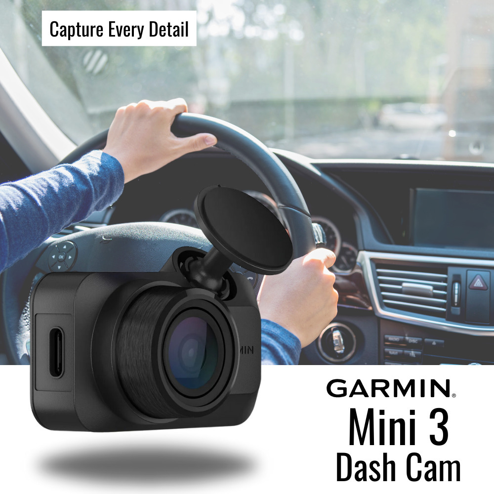 Garmin Dash Cam Mini 3 – Ultracompact 1080p With 140° FOV & Supercapacitor