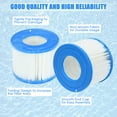 Goplus 6 Pack Hot Tub Pool Spa Filter Cartridge Pump Replacement 120 Fold Easy Set
