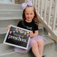thumbnail image 5 of First Day & Last Day of School Photo Prop Signs, 10.5"x 8.5", Pastel Flags Chalkboard, 17-Grade: Preschool, Pre-K, T-K, Kindergarten, 1st-12th Grades to College, 5 of 5